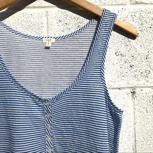 J. Crew Striped Sequin Tank